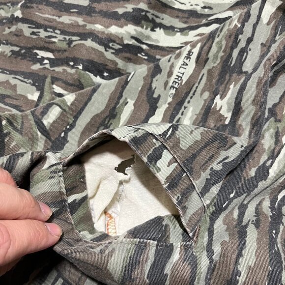 Vintage 90s Realtree Camo Bomber Snap Button Jacket Mens Size XL/XXL - Picture 3 of 5